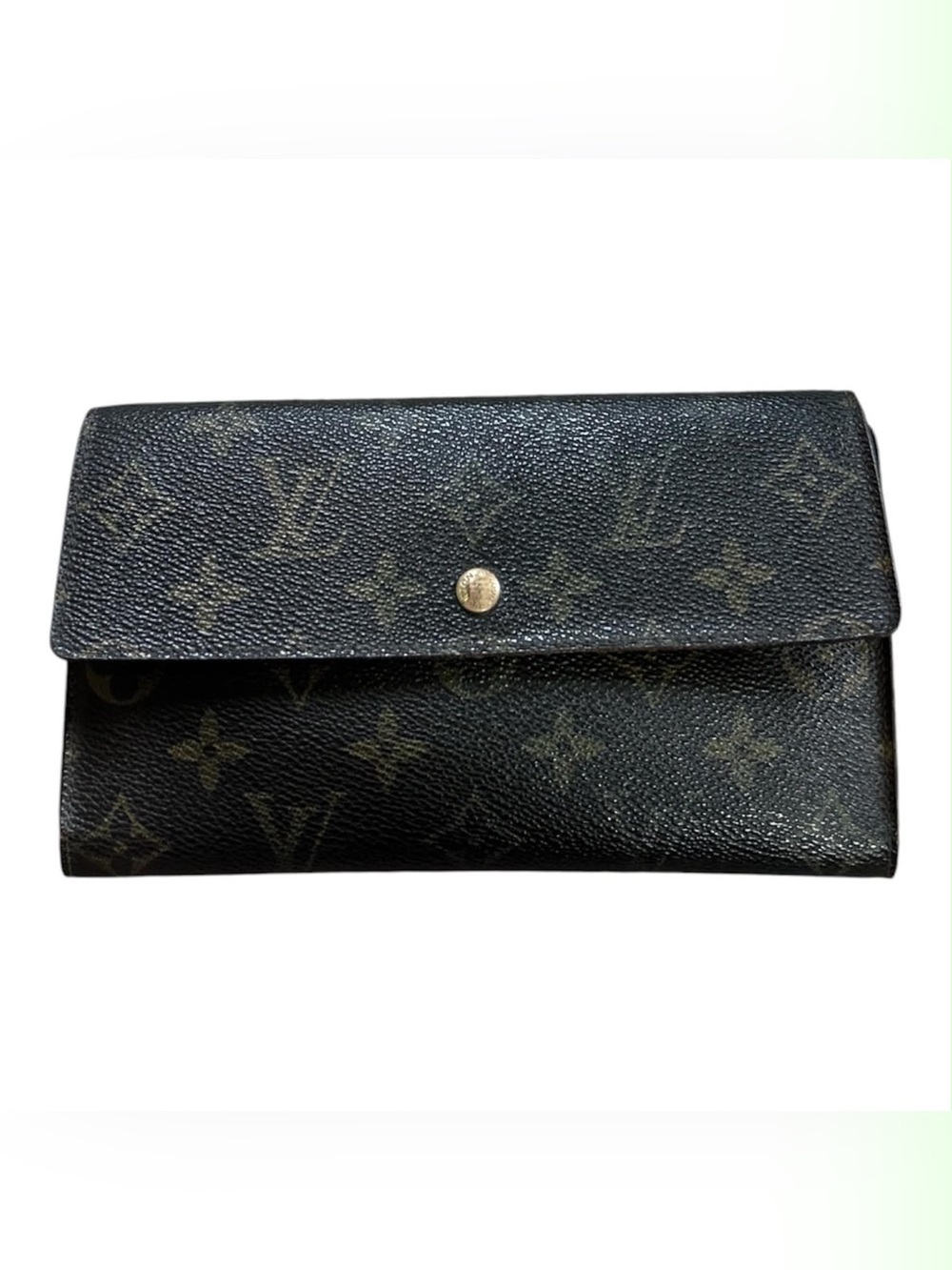 Louis Vuitton Monogram Canvas Black/Brown Continental Wallet